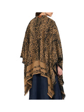 LIU JO SOFT1 Liu Jo Poncho Donna Animalier - Multicolore ANIMALIER